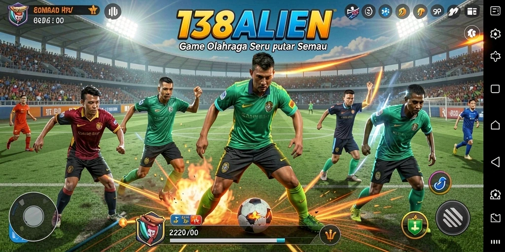 Tampilan gameplay seru dalam olahraga di 138ALIEN.