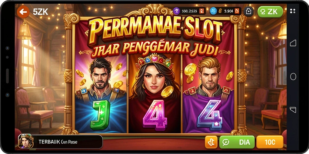 Screenshot gameplay 5ZK menampilkan keseruan bermain slot.