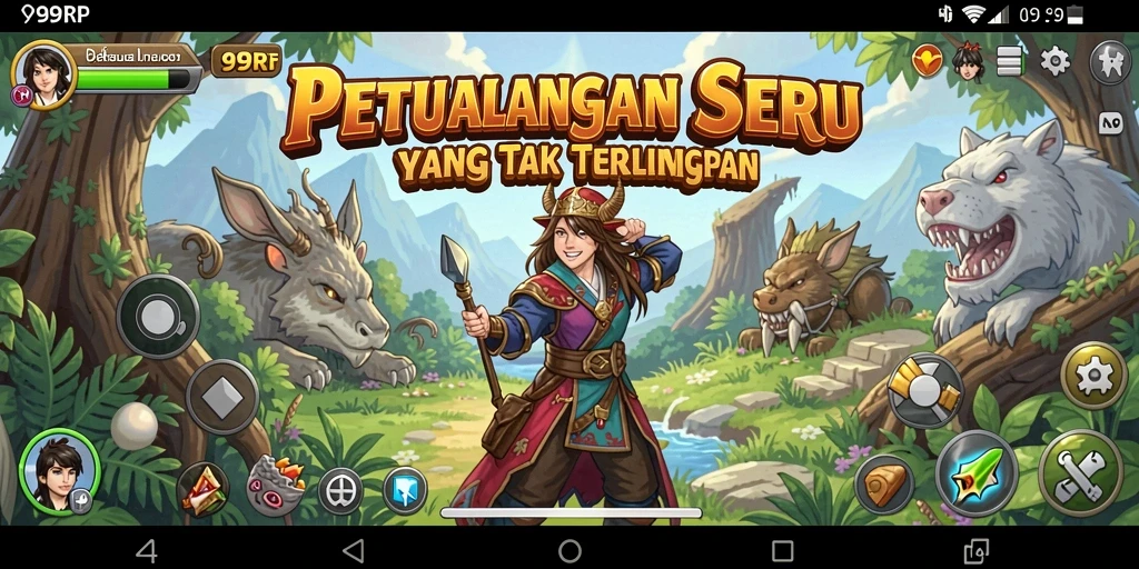 Tangkapan layar dari gameplay seru di 99RP.