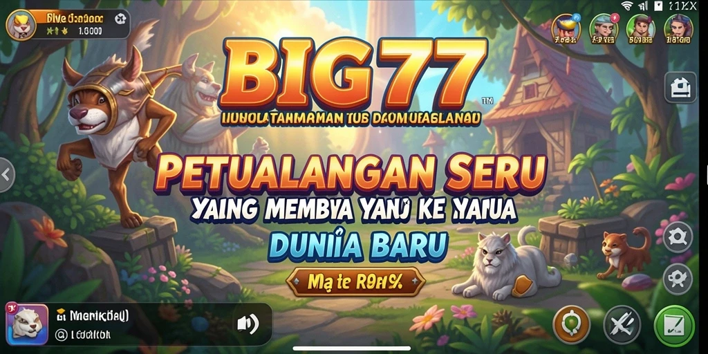 Screenshot menampilkan gameplay seru dalam petualangan BIG77.