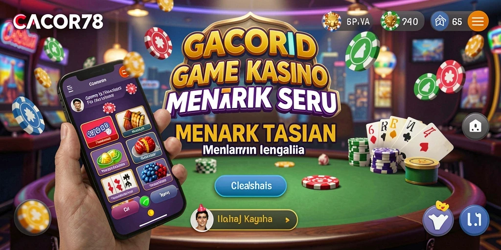 Tampilan gameplay Kasino yang menarik dan interaktif di CACOR78.