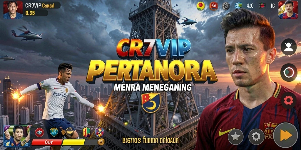 Screenshot gameplay CR7VIP yang menunjukkan aksi menara pertahanan melawan gelombang musuh.
