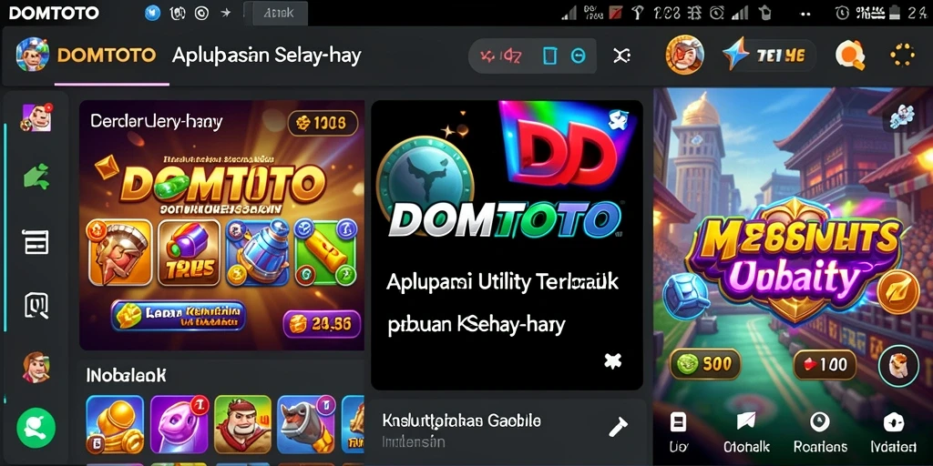 Screenshot DOMTOTO menunjukkan antarmuka pengguna yang ramah dan fungsional.
