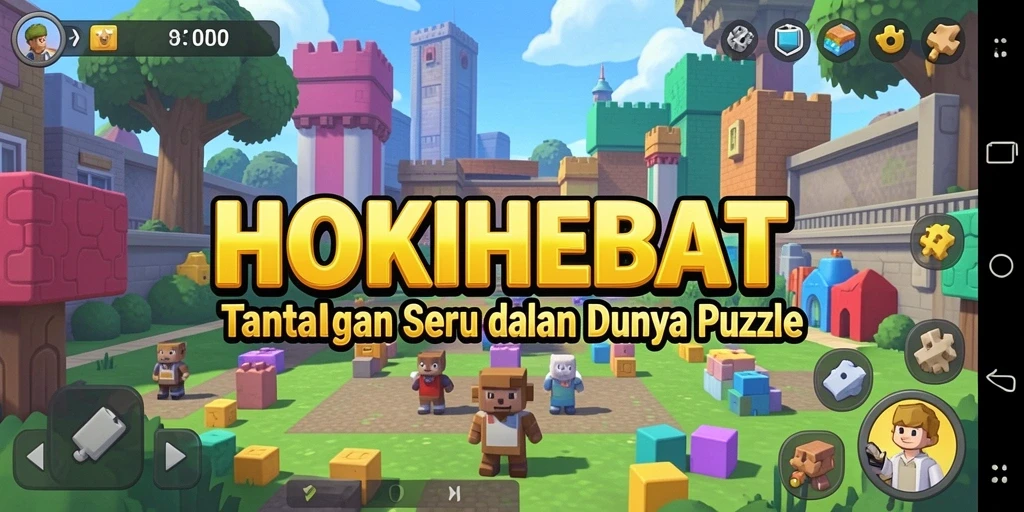 Tampilan gameplay HOKIHEBAT menantang dan menarik.