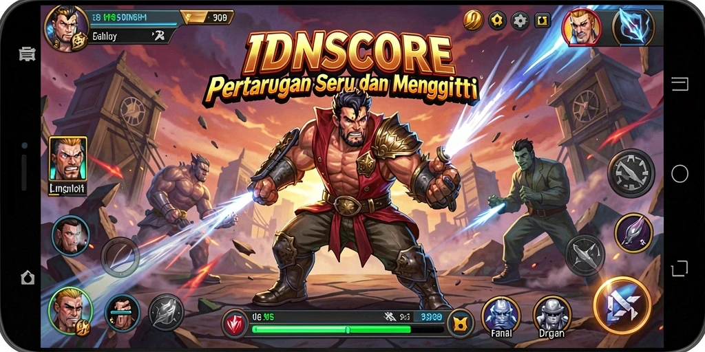 Gameplay seru dengan grafis menawan di IDNSCORE.