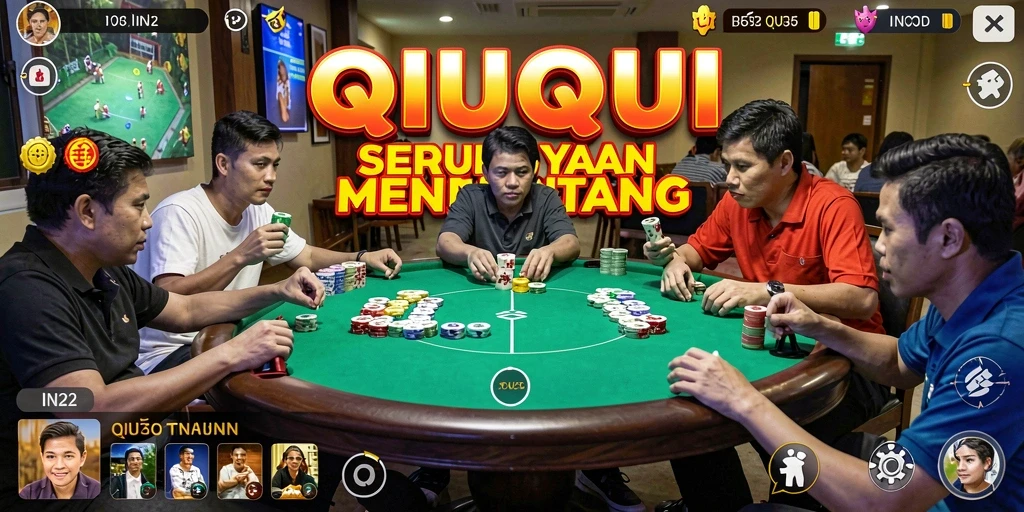 Tampilan gameplay menarik dari permainan QiuQiu IN22.