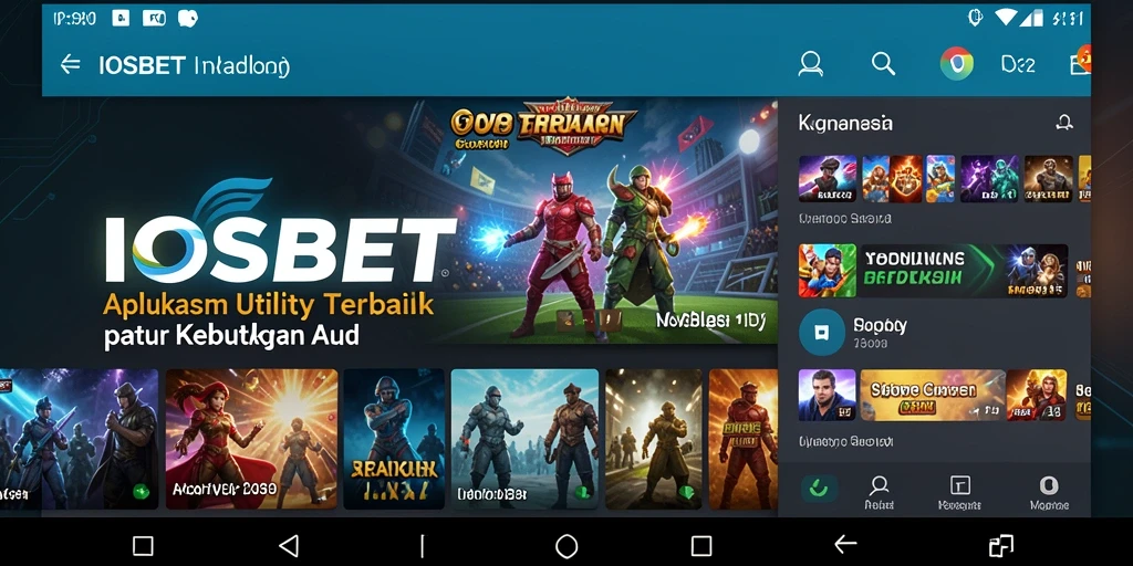 Tampilan antarmuka aplikasi IOSBET yang user-friendly.