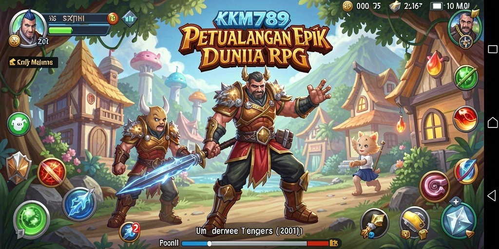 Tampilan gameplay RPG yang mendukung petualangan epik.