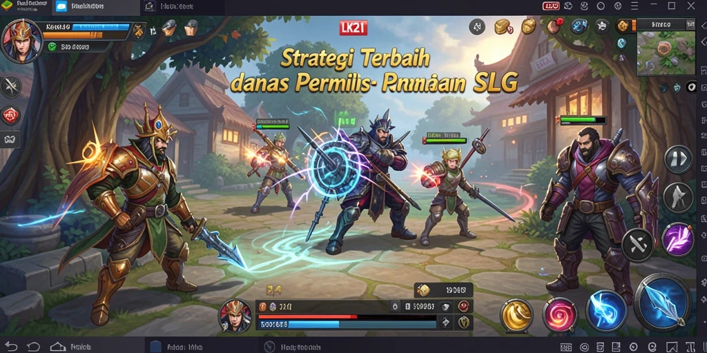 Tampilan gameplay SLG yang menegangkan dan strategis di LK21.