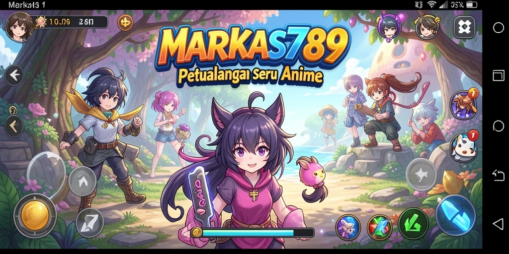 Tampilan gameplay MARKAS789 yang menarik dengan karakter Anime.