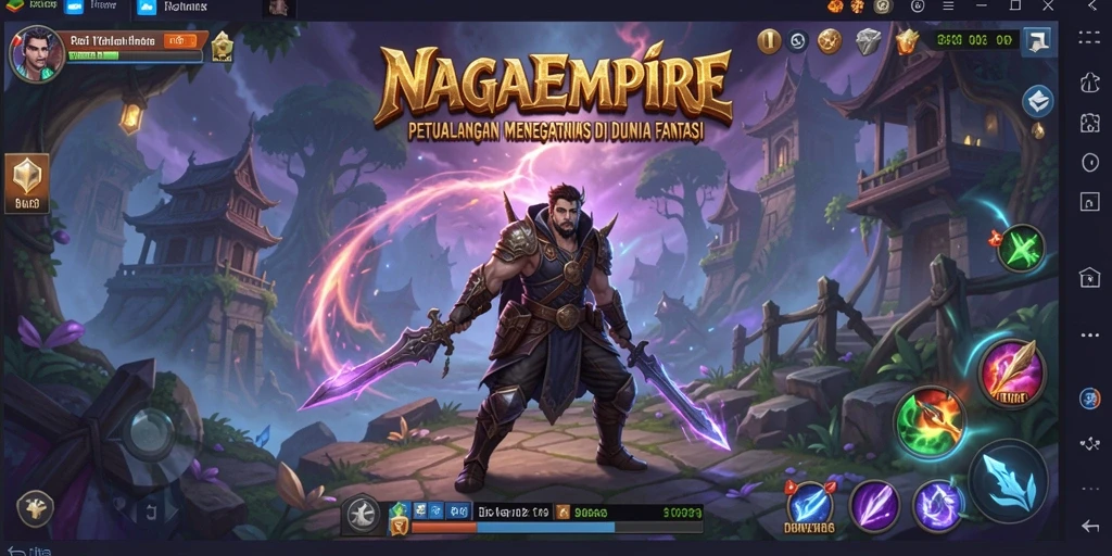 Tampilan epic dari gameplay NAGAEMPIRE yang menakjubkan.