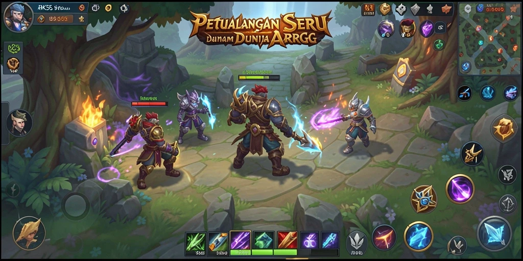 Tampilan gameplay seru di dunia ARPG penuh petualangan.