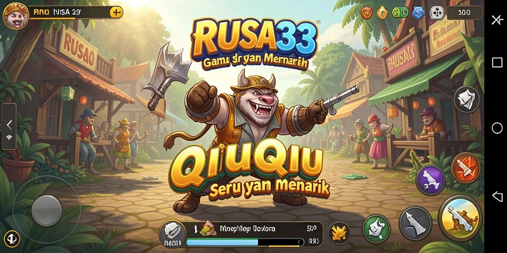 Tampilan gameplay QiuQiu yang seru dan interaktif.